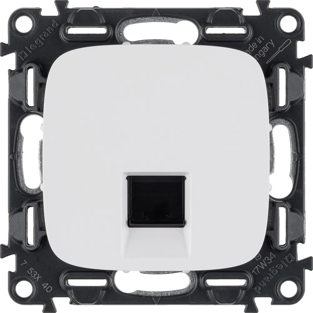 Розетка компьютерная Legrand VLN-A RJ45 CAT5E UTP цвет белый Valena Allure STLM-2207223