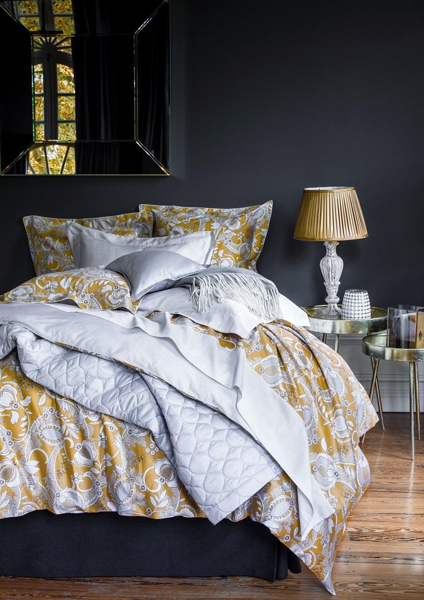 Alexandre Turpault Двусторонние хлопковые простыни с дамасским принтом Mogador sun-id-1449685 - Вид №2