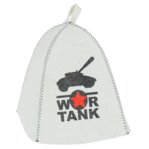 Шапка для бани войлок цвет белый