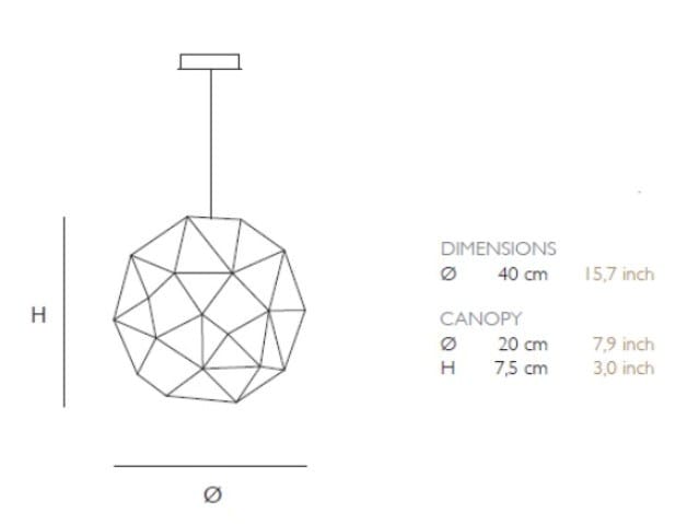 Металл ручной работы светодиодный подвесной светильник Quasar Cosmos ARCH-00033929 - Вид №4