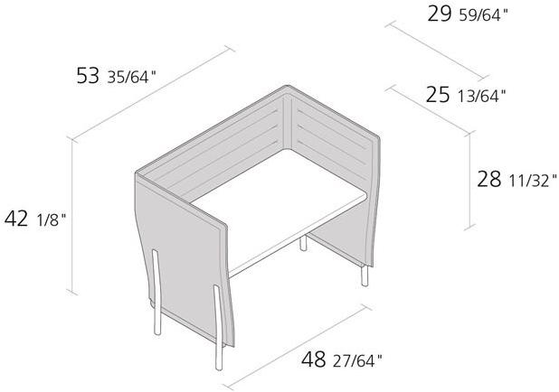 Alias Индивидуальное рабочее место с звукопоглощающими перегородками Eleven high desk sun-id-1345428 - Вид №9