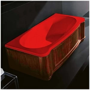 Ванна Gruppo treesse New Classic Young VTL-V6741-DX-WO-K красная прямоугольная правая орех