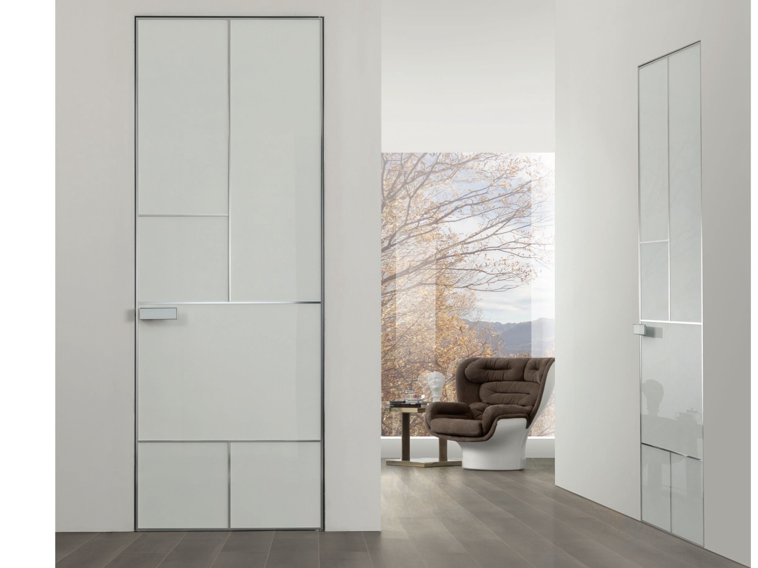Распашная дверь из закаленного стекла Longhi Aluminiun Chic-Doors ARCH-00004696