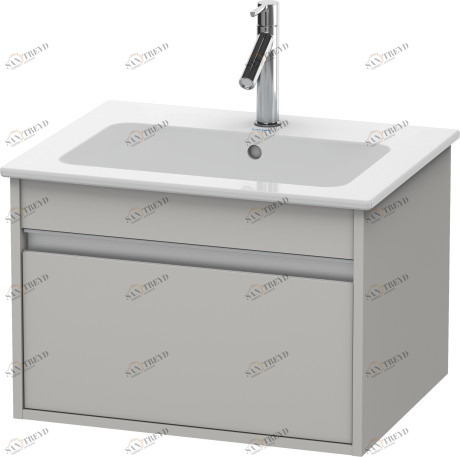 KT641800707 Тумбочка подвесная Ketho #KT6418 600 x 475 мм Бетонно-серый матовый декор Duravit