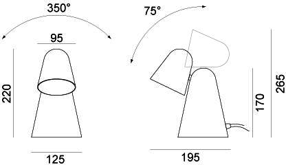 Formagenda Регулируемая светодиодная настольная лампа из алюминия Peppone sun-id-1484592 - Вид №65