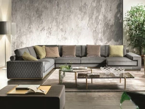 Former In Italia Модульный угловой диван в бархате Visconti plus