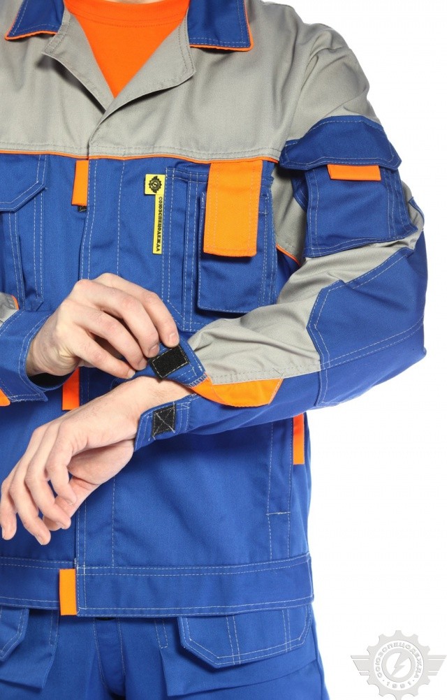 65244 Костюм "Профессионал-2" василек-светло-серый  Летняя спецодежда  размер 48-50/194-200  - Вид №15