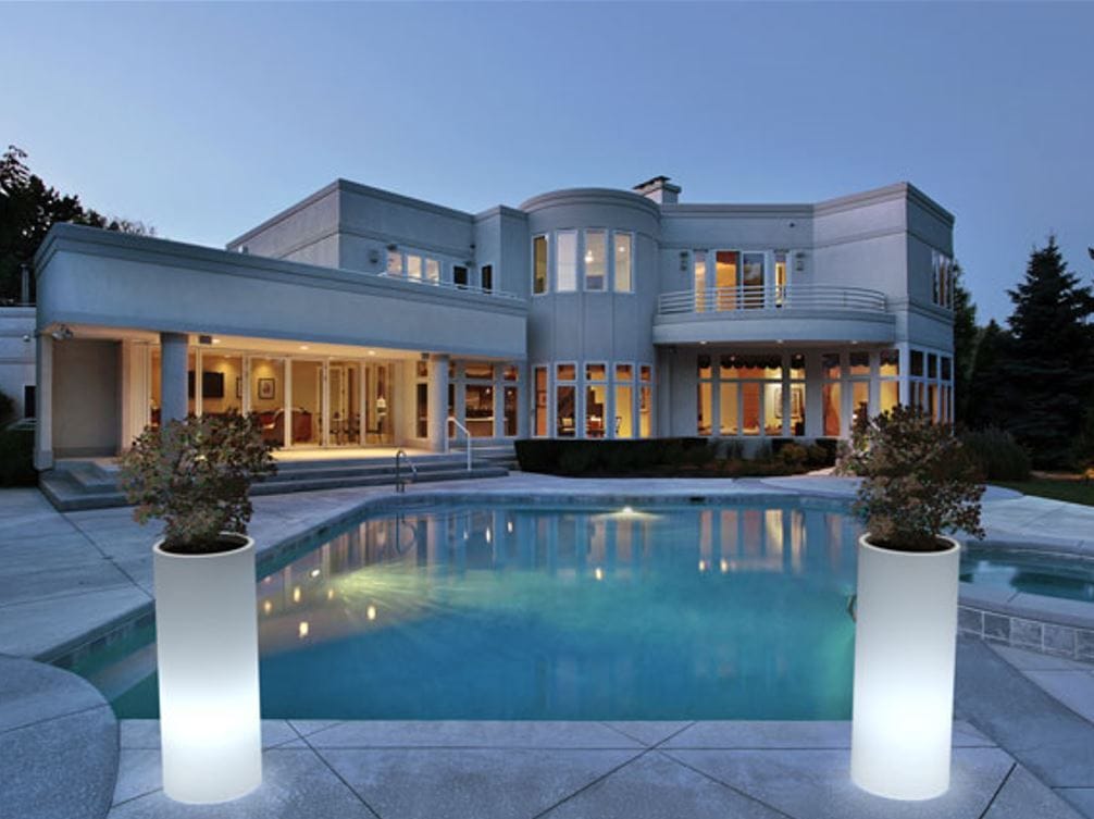 Высокий садовый горшок из полиэтилена Kloris BAROCCO ARCH-00120366