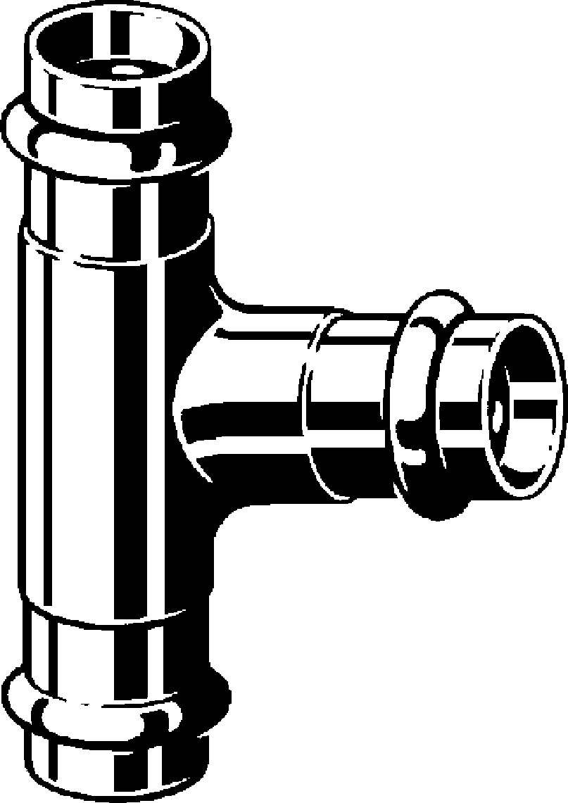 Viega Тройник Sanpress 2218 (314224) 314 224 - Вид №1