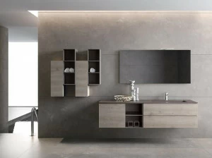 BMT Подвесная тумба под умывальник из хрусталя Blues 2.0