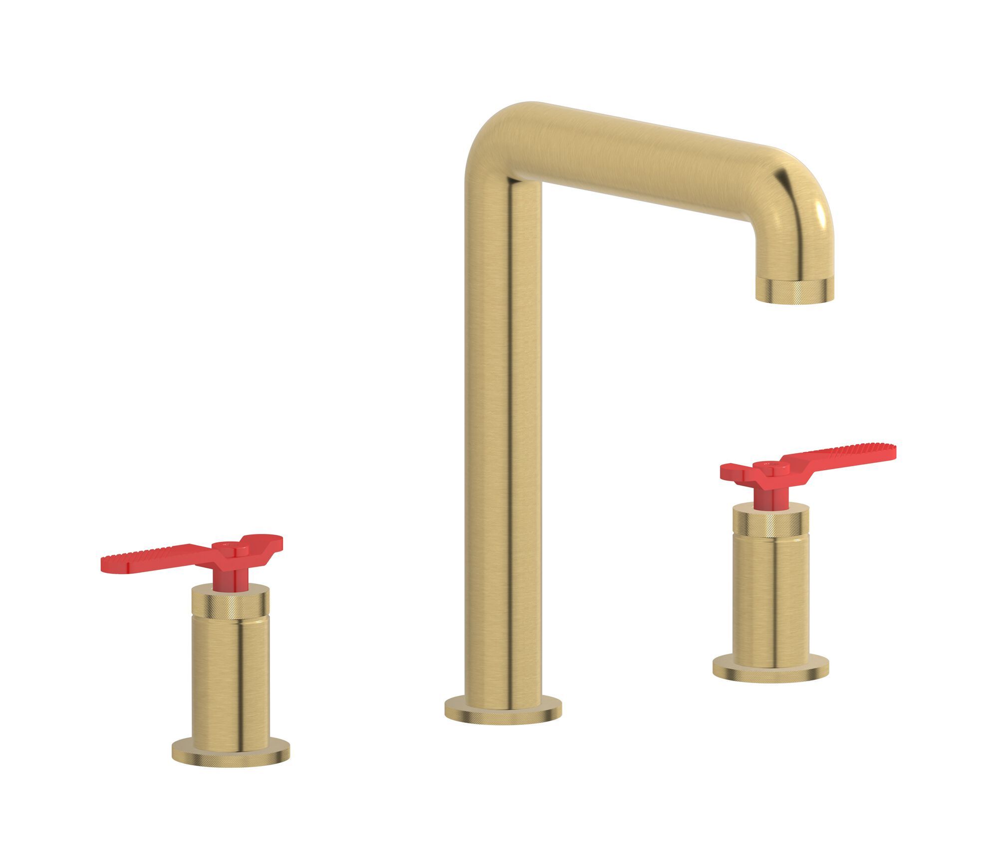 Смеситель для раковины с 3 отверстиями для пола с автоматическим сливом IB Bold ARCH-00122073 - Вид №15