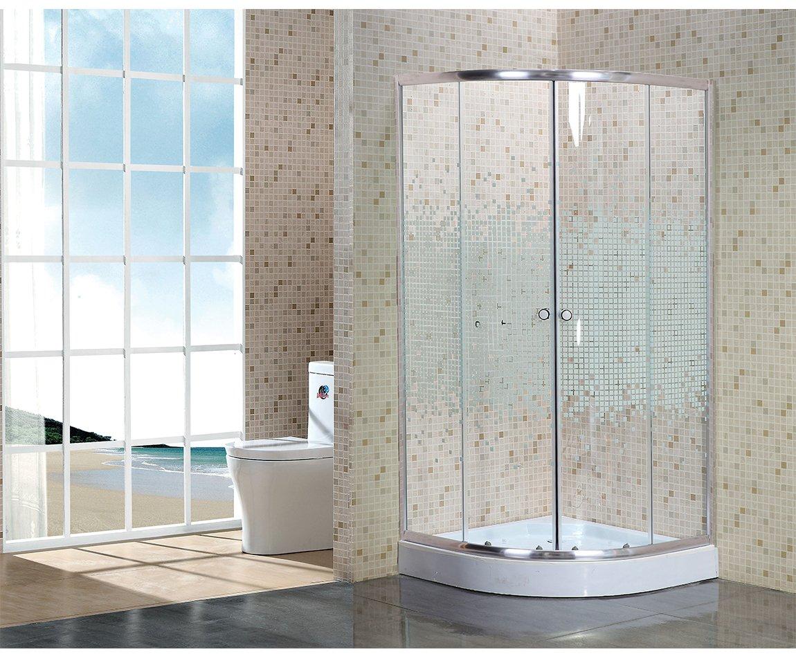 Душевой уголок NG- 001-08N (900х900х1950) низкий поддон(13см) стекло МОЗАИКА Niagara ECO 0010852N