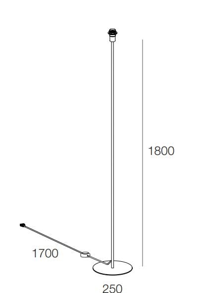 Напольная лампа из стали с порошковым покрытием Novalux Tiny ARCH-00043800 - Вид №3