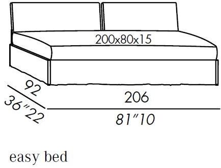 Meridiani Мягкая кушетка из ткани Fox sun-id-1363742 - Вид №6