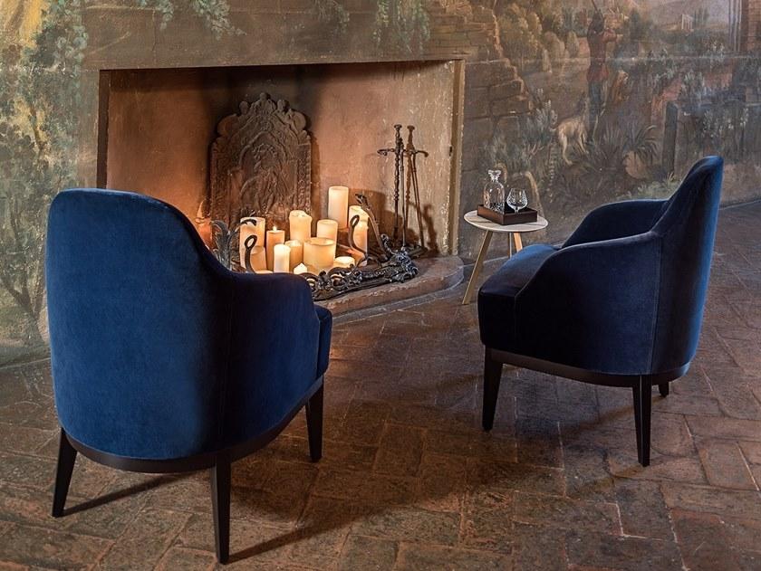 Paolo Castelli Кресло из нубука в современном стиле с подлокотниками и подголовником Venice sun-id-1466890 - Вид №5