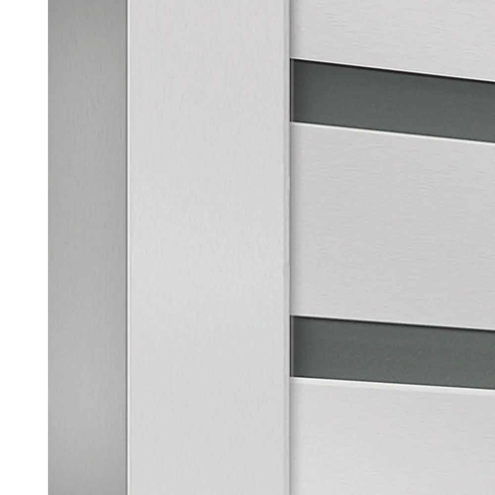 Дверь межкомнатная Linea 6 остекленная HardFlex ламинация цвет платина 70x200 см (с замком и петлями) 88110169 STLM-2022890 VELLDORIS  - Вид №3