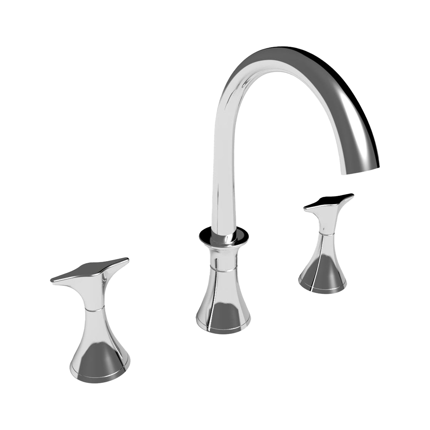 TCSP403DPB Смеситель для раковины с тремя выпускными отверстиями на палубе Spitfire Thomas Crapper 