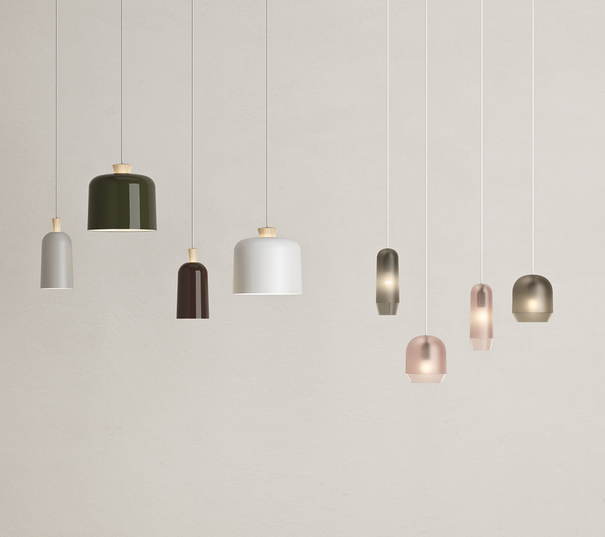 Ex.T Fuse Large Подвесной светильник коричневый с серым проводом EXFUSEG/MARRONI - Вид №2