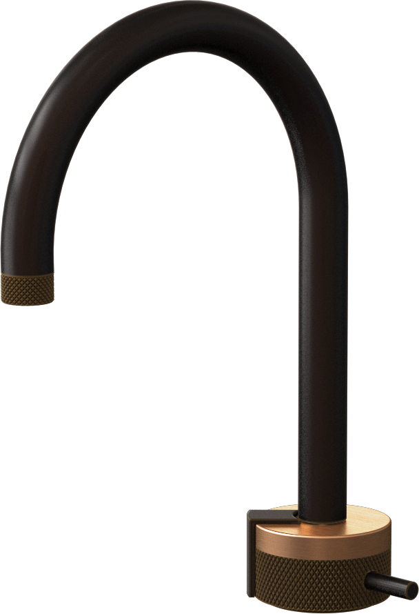 E-11502-R1BRG-L2OB-OB Однорычажный прогрессивный смеситель для раковины - излив 16см GRAFF MOD+