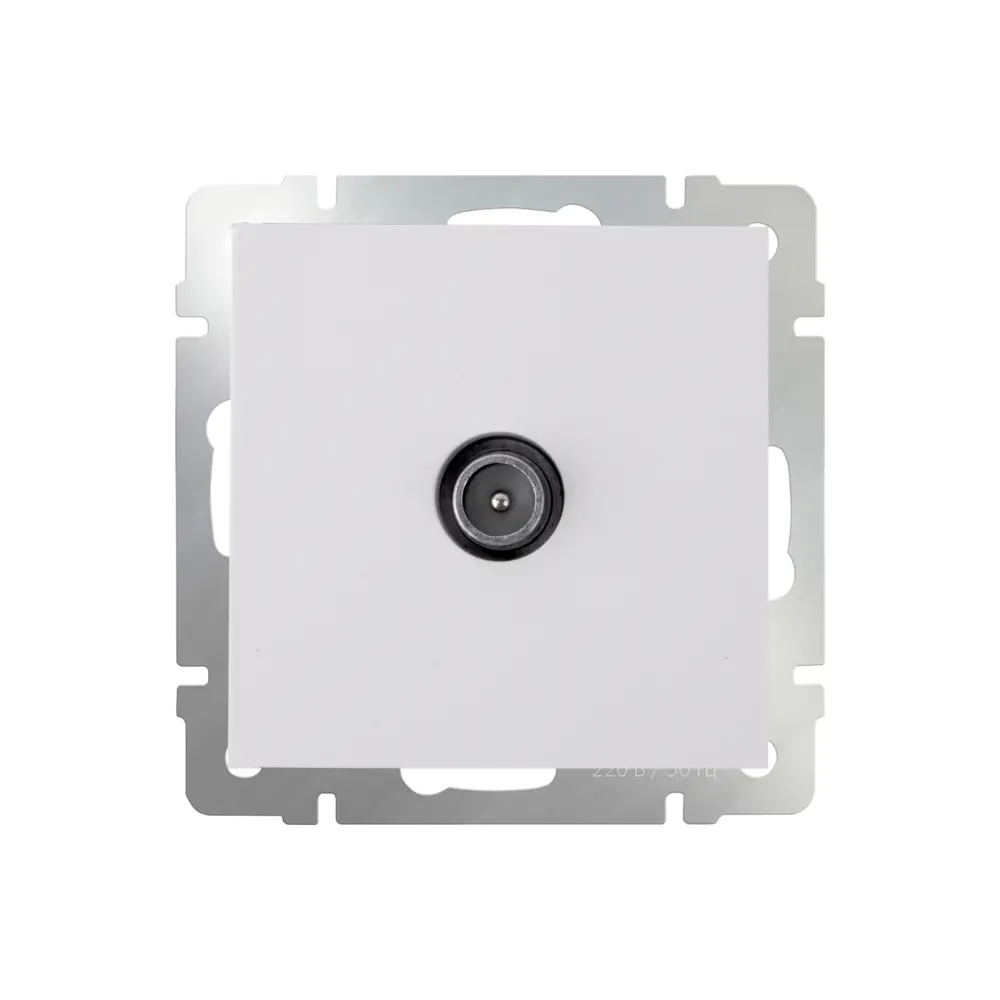 Розетка телевизионная проходная Werkel цвет белый Встраиваемые механизмы STLM-2189732