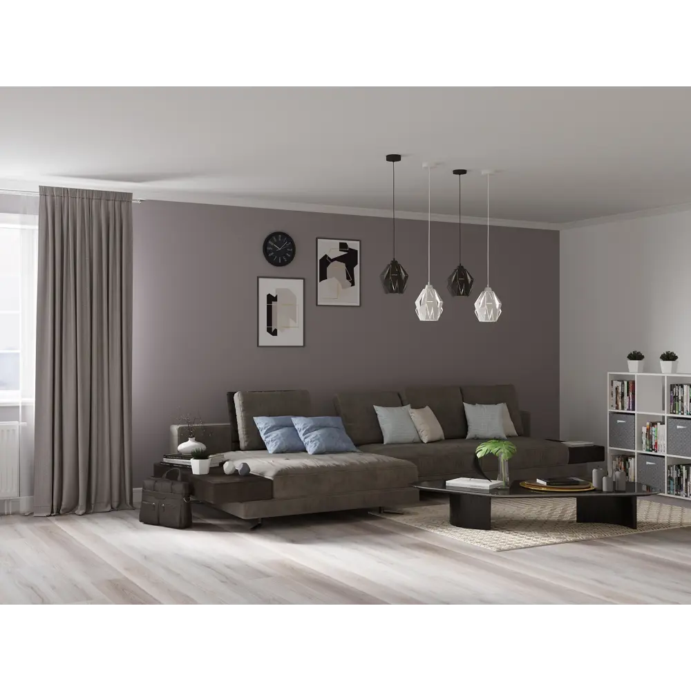 Карниз двухрядный раздвижной Inspire Грани 160-300 см цвет хром 81976820 STLM-2095334  - Вид №2