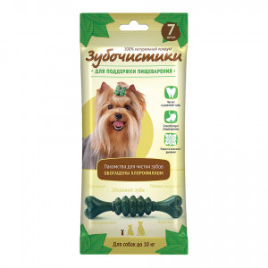 ПР0033241 Лакомство для собак Зубочистки Мятные для мелких пород 60г ДЕРЕВЕНСКИЕ ЛАКОМСТВА