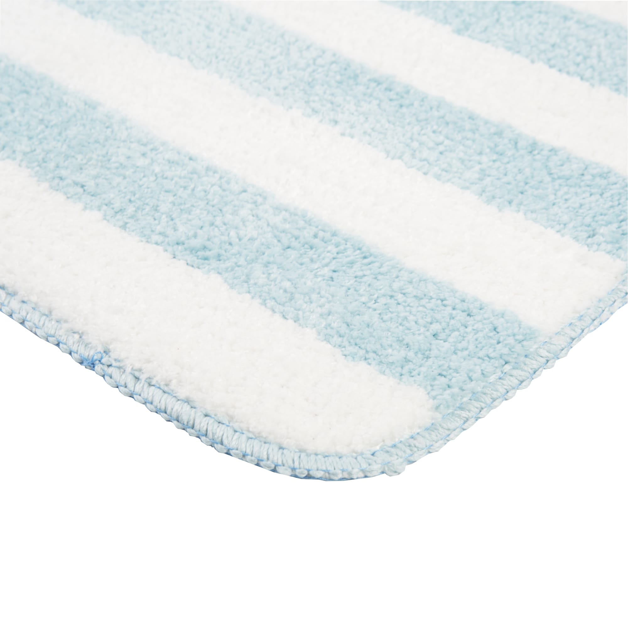 82392199 Коврик для ванной комнаты 45x70 см цвет голубой/белый Passo Santreyd  - Вид №1