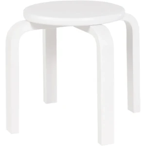 Табурет детский Ромашка 36x26x36 см дерево цвет белый