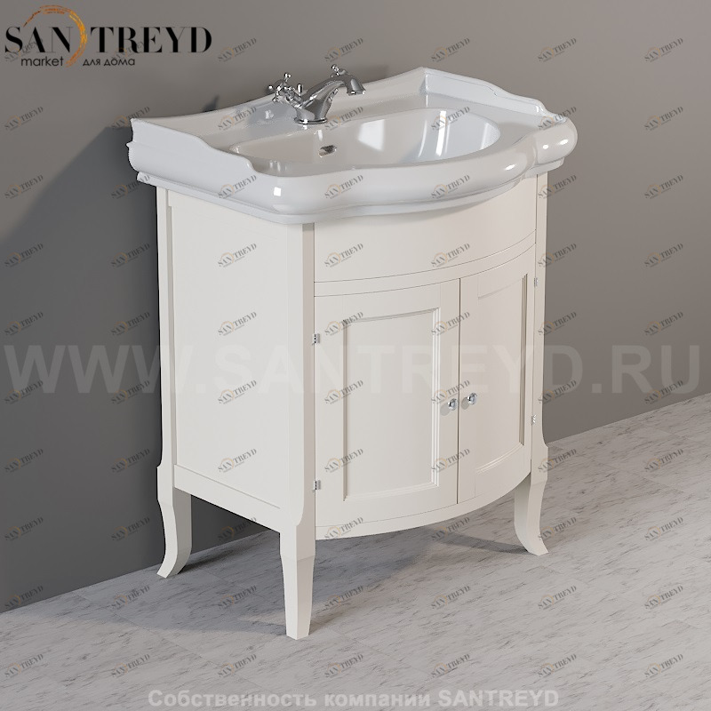 734930 Мебель закрытая под умывальник 73. Retro Kerasan