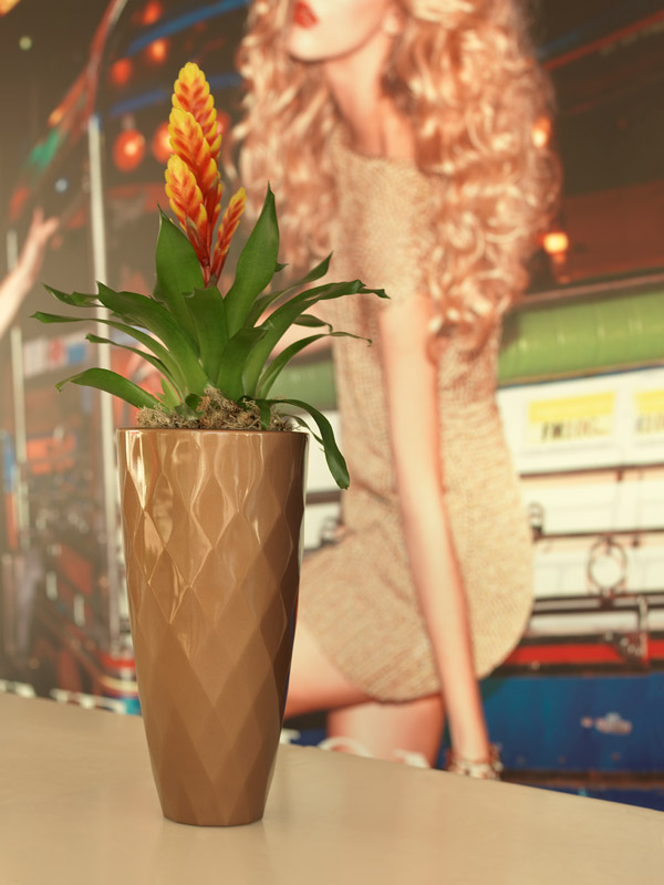 073157 Кашпо Nano матовое хаки 36см Vondom Vases - Вид №1