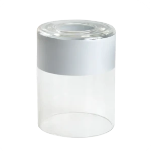 Плафон для люстры Nina Glass Цилиндр E27 стеклянный прозрачная полоса цвет серый