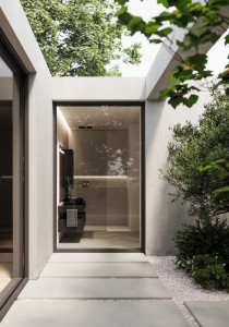 Подвесной туалетный столик с зеркалом