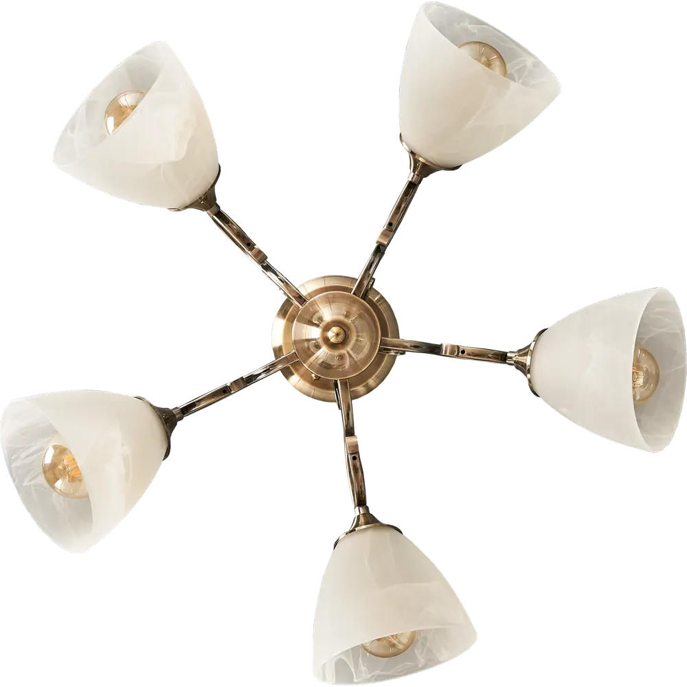 Люстра потолочная «Сигма» КС30072/5С, 5 ламп, 18 м², цвет белый/хром КЛЮЧНИК STLM-2078450 - Вид №1