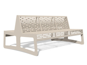 Двойная скамья из нержавеющей стали