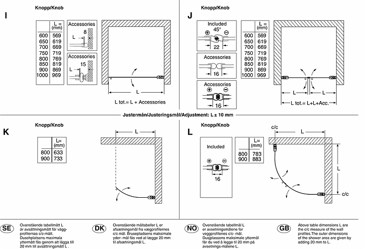 58808180 Гнутая дверь IFO Space SBVK, белые лакированные профили, прозрачное стекло с ручкой, SBVK 800. Высота 1850 - Вид №6