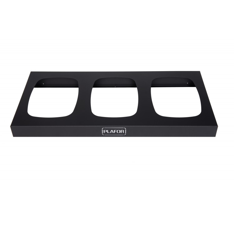 357-00 PLAFOR Металлическая база для 3 мусорных баков PLAFOR Sort Bin для раздельного сбора мусора 3 х 45 л. Черный 