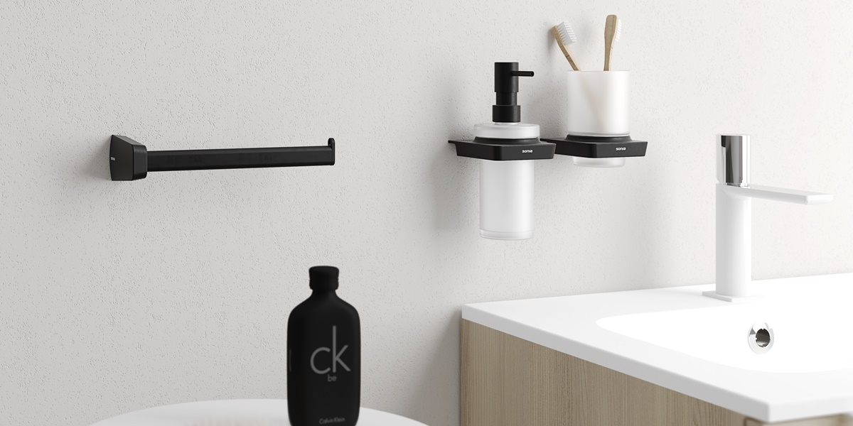 Sonia Дозатор для жидкого мыла настенный S6-Zen черный 166466 - Вид №1