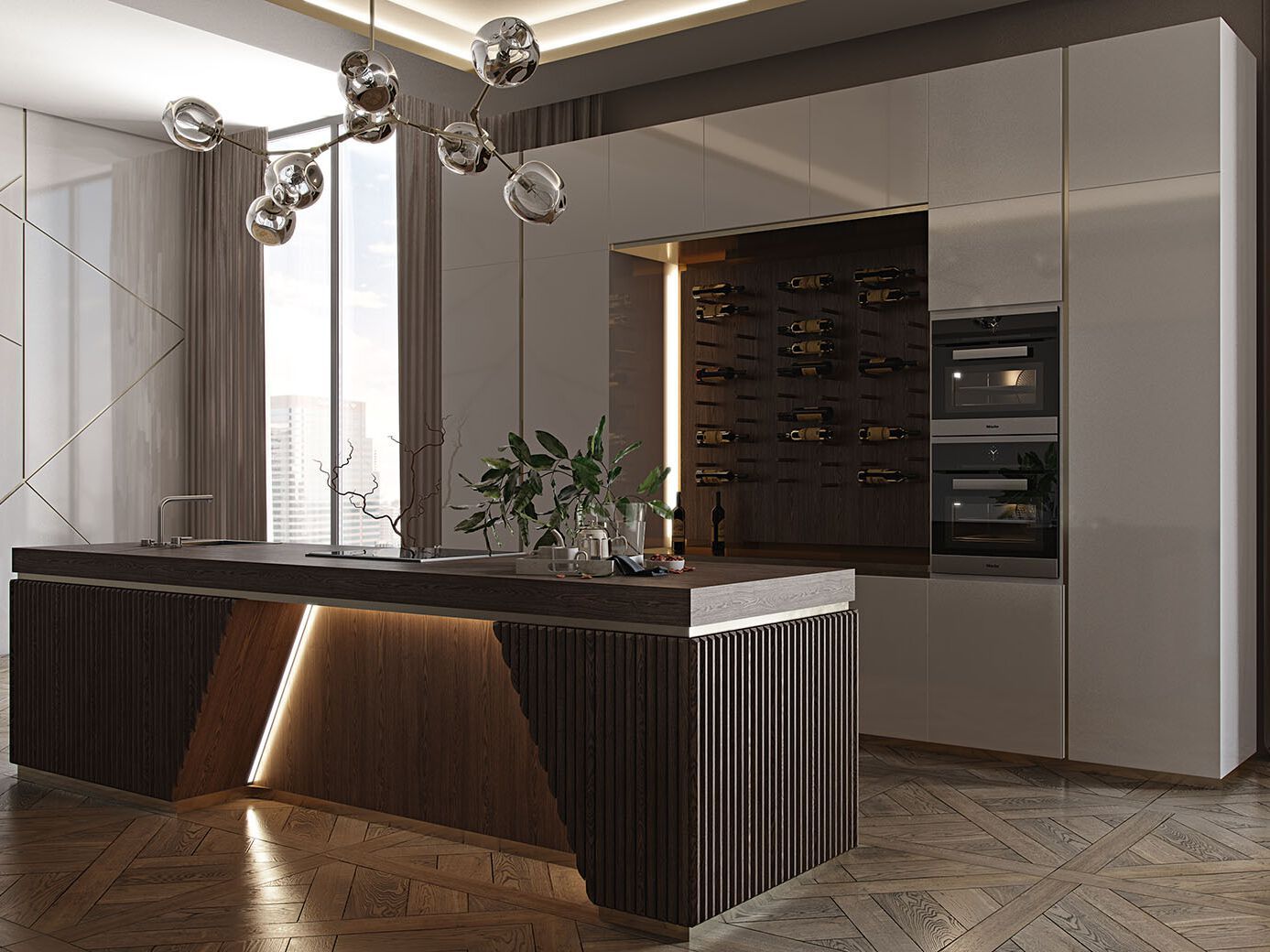 Кухня с островом на заказ EUPHORIA VENERE ARCH-00029190 - Вид №4