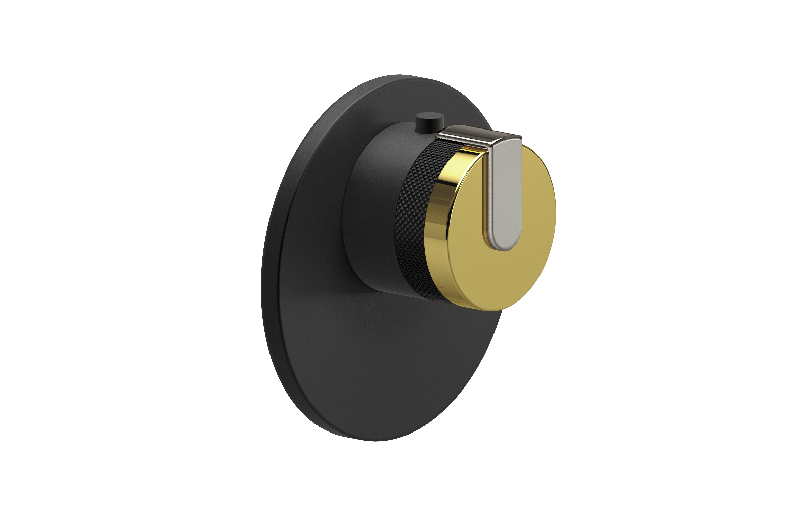 E-8027-R1AUE-L1PC-MBK-T Термостатический переключатель 3/4-Внешняя часть GRAFF MOD+