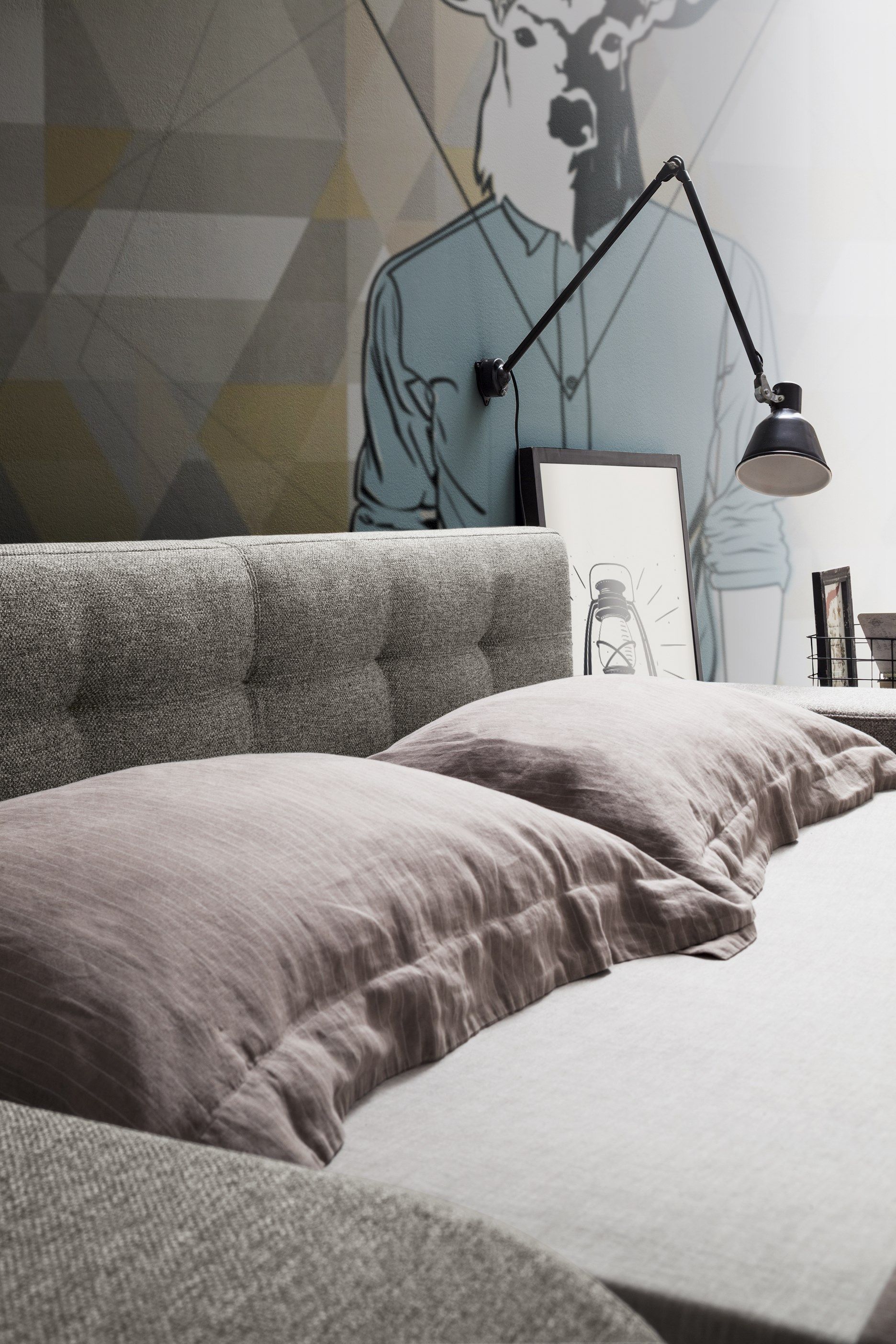 Двуспальный диван-кровать из ткани Felis Day &amp ARCH-00132500 - Вид №5