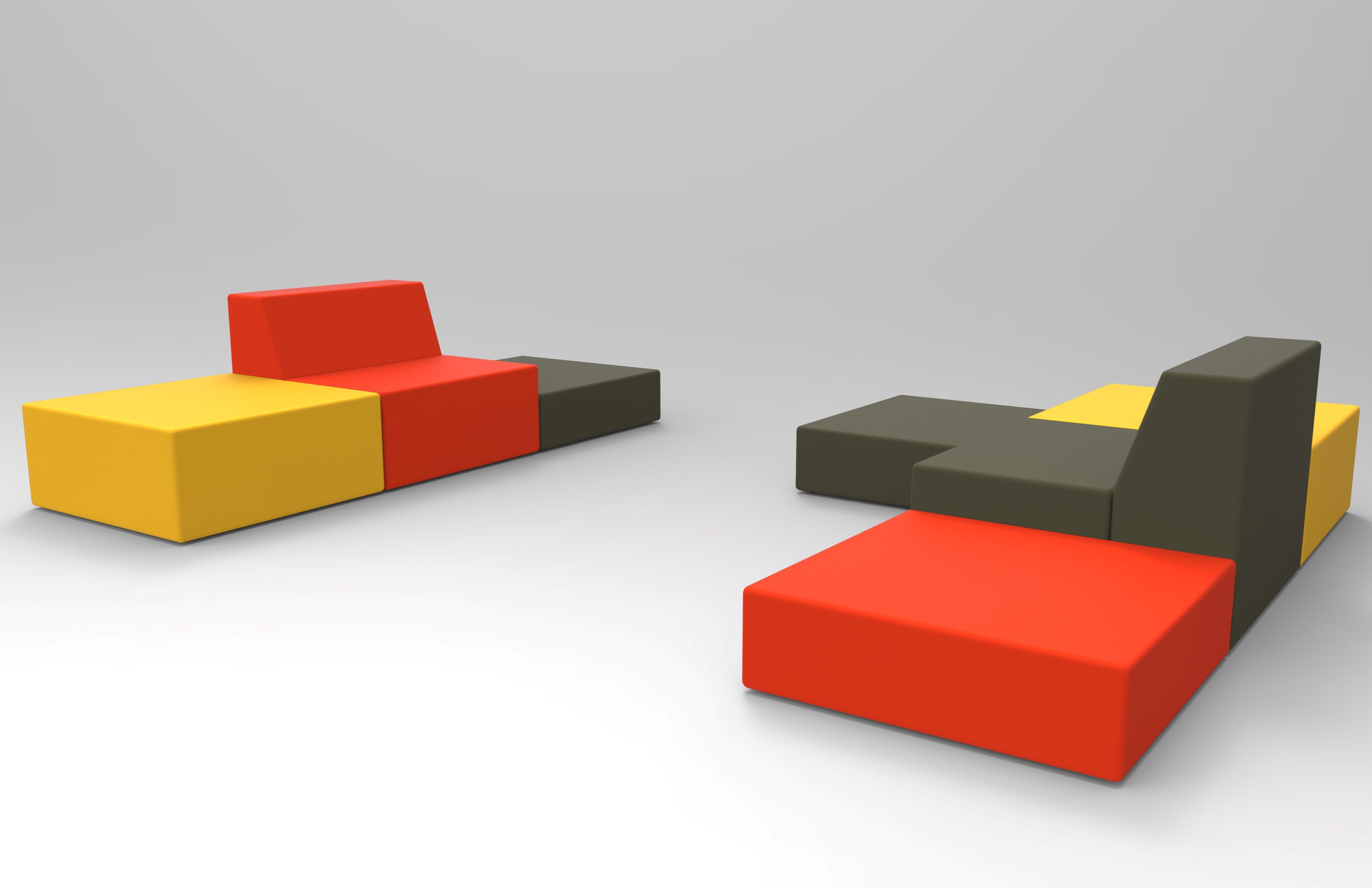 Модульный диван для контракта из пены QM Quinze & Milan Rpbw ARCH-00090123 - Вид №11