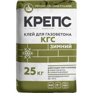 Клей для блоков Крепс КГС зимний 25 кг