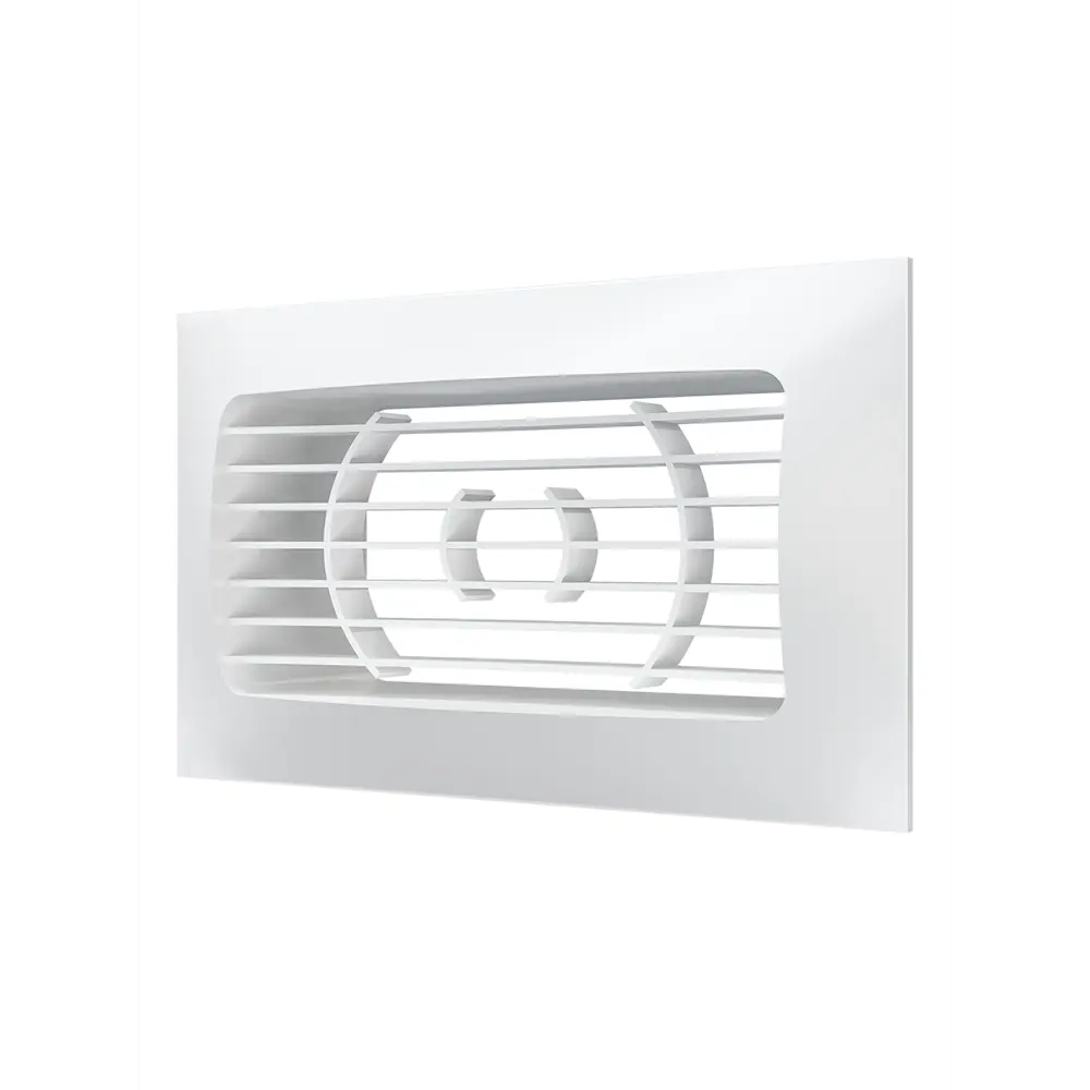Вентиляционная решетка с фланцем Fonet 110x55 мм пластик цвет белый STLM-2036550