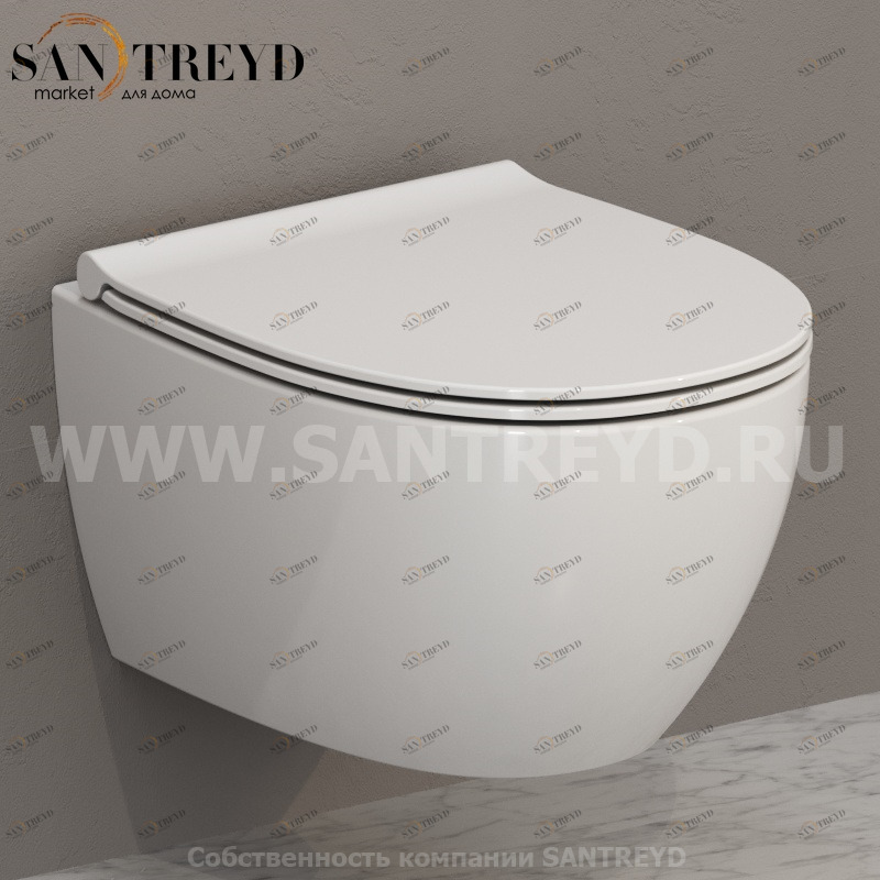 MDS04BI Подвесной унитаз настенный Белый Ceramica Globo 4ALL Италия