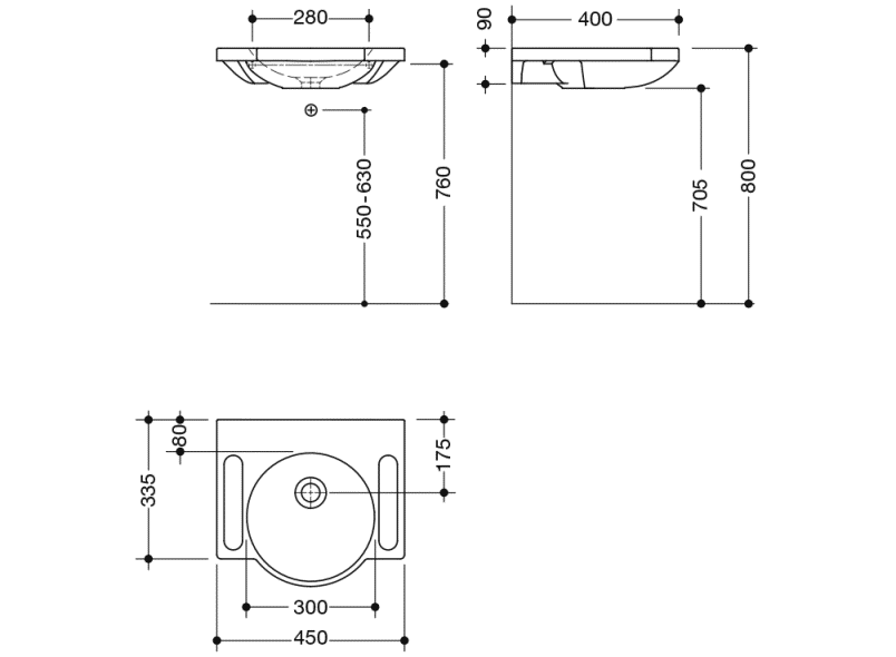 950.11.500 суета сует HEWI Waschtische  - Вид №2