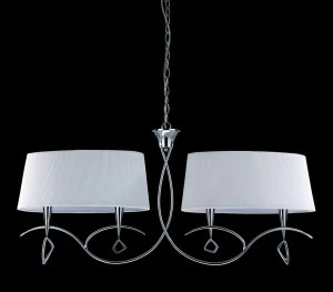 Подвесная люстра Mantra Mara Chrome - White 1642 MANTRA ДИЗАЙНЕРСКИЕ, MARA CHROME - WHITE 055972 Белый
