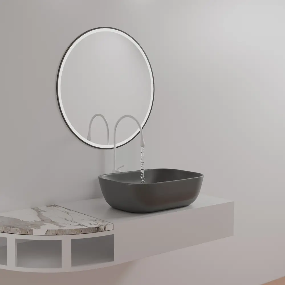 Раковина Culto Brutto накладная 32.5 см цвет серый матовый STLM-2024685 - Вид №4