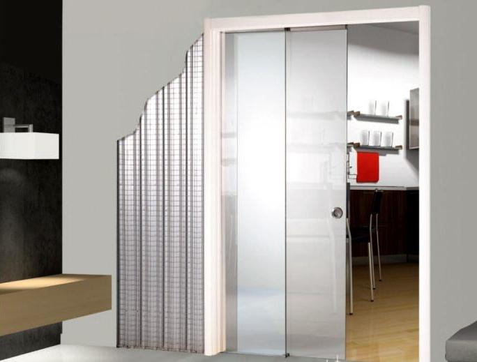 Scrigno Рама стойки для раздвижной двери с параллельными стеклянными дверями Scrigno gold sun-id-1482242 - Вид №1