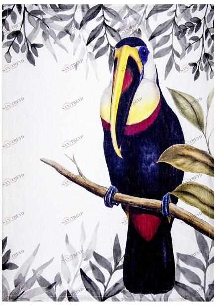 The NapKing Льняное кухонное полотенце Toucans sun-id-1379734