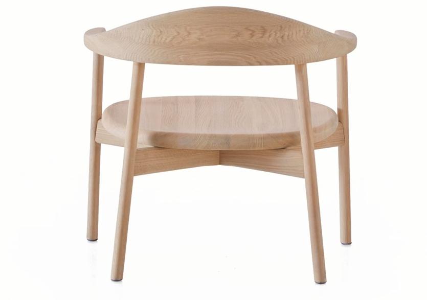 BassamFellows Кресло из массива дерева с подлокотниками Pebble Cb-630 - Вид №4